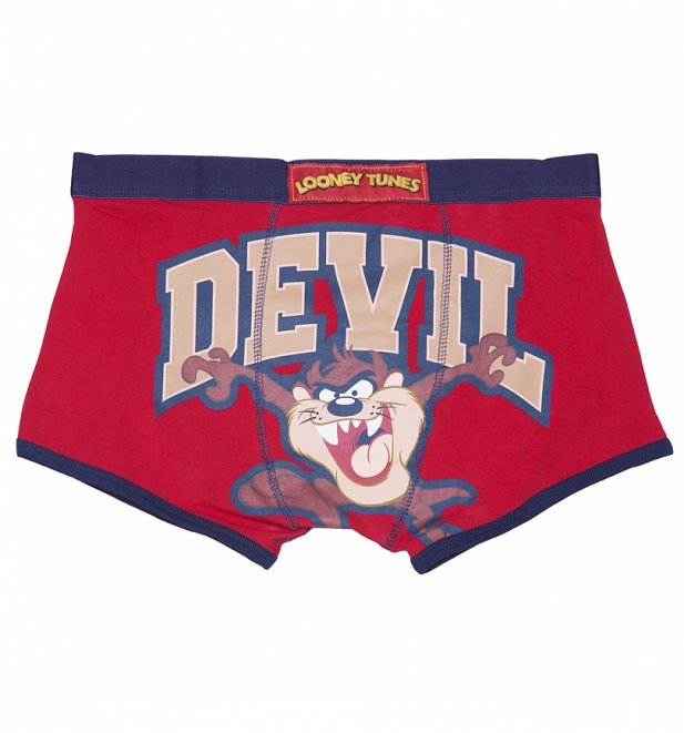 Men's Red Looney Tunes Tazmanian Devil Boxer Shorts