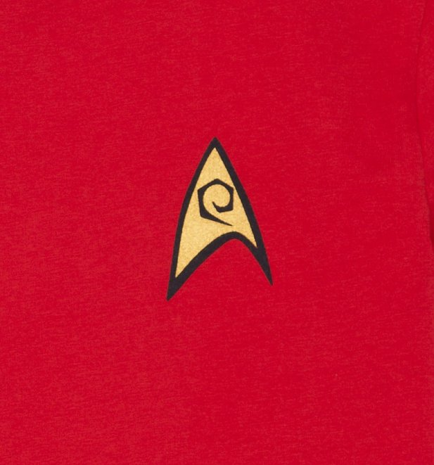 Men's Red Scotty Costume Star Trek Ringer T-Shirt Men's Red Scotty Costume Star Trek Ringer T-Shirt