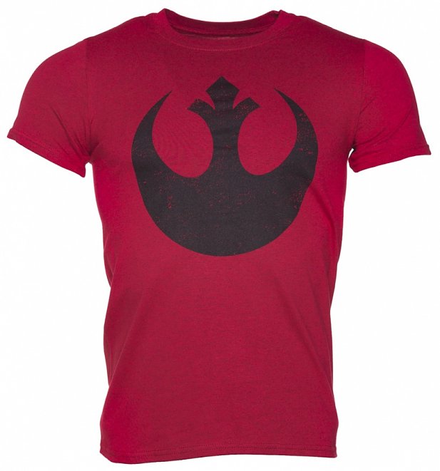 Men's Red Star Wars Rebel Alliance Logo T-Shirt Men's Red Star Wars Rebel Alliance Logo T-Shirt