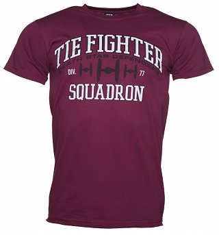 Men's Red Tie Fighter Squadron Star Wars T-Shirt Men's Red Tie Fighter Squadron Star Wars T-Shirt