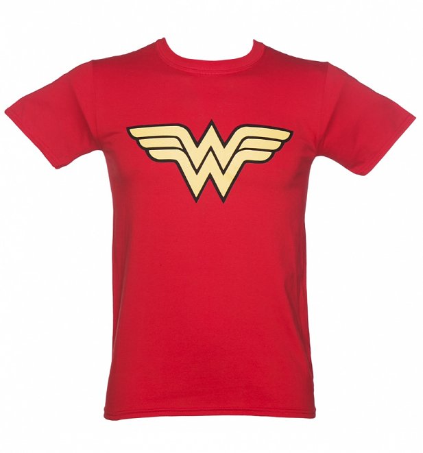 Men's Red Wonder Woman Logo T-Shirt Men's Red Wonder Woman Logo T-Shirt