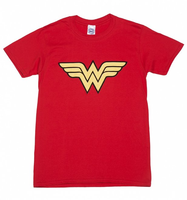 Men's Red Wonder Woman Logo T-Shirt Men's Red Wonder Woman Logo T-Shirt