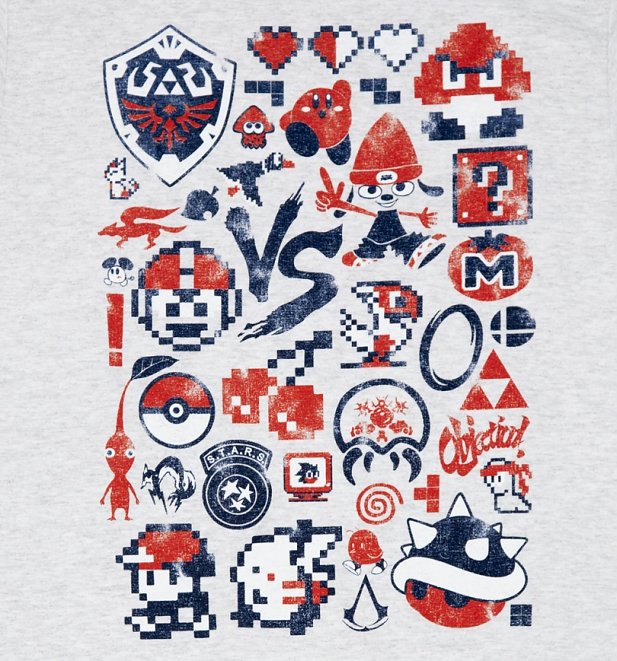Men's Retro Gaming Heavyweight T-Shirt Men's Retro Gaming Heavyweight T-Shirt