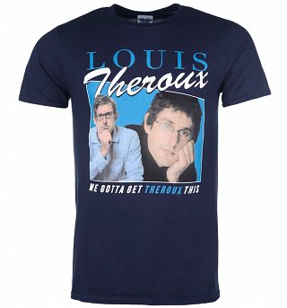 Men's Retro Louis Theroux Navy T-Shirt Men's Retro Louis Theroux Navy T-Shirt