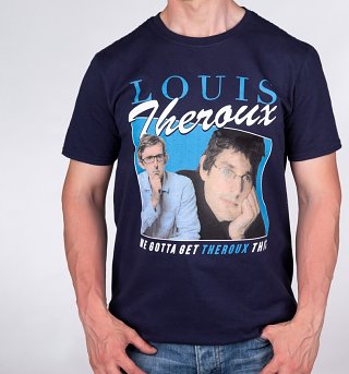 Men's Retro Louis Theroux Navy T-Shirt Men's Retro Louis Theroux Navy T-Shirt