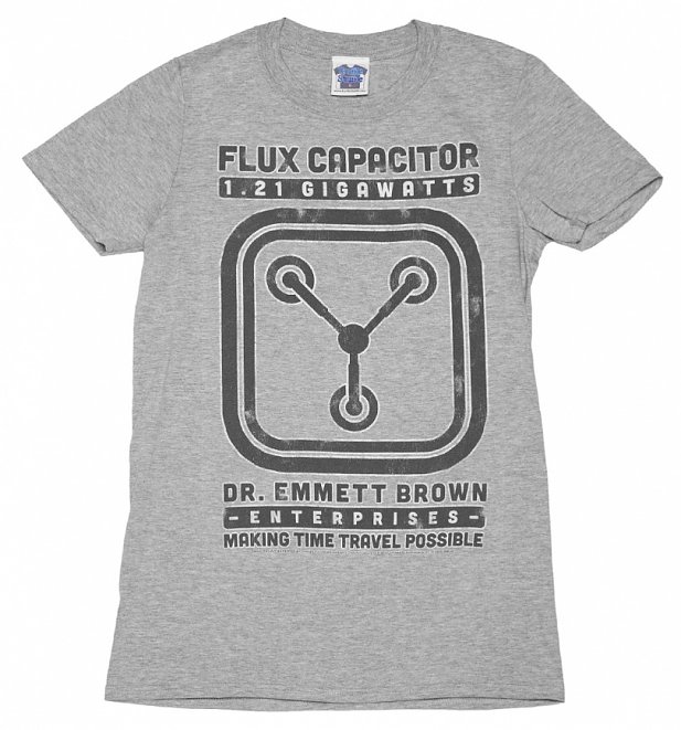 Men's Schematic Back To The Future Flux Capacitor T-Shirt Men's Schematic Back To The Future Flux Capacitor T-Shirt