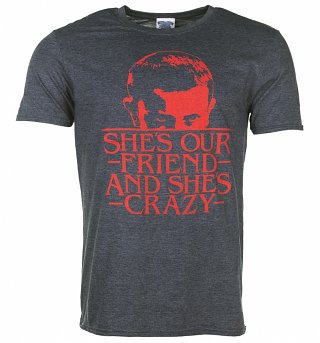 Men's She's Our Friend Eleven Stranger Things Inspired T-Shirt Men's She's Our Friend Eleven Stranger Things Inspired T-Shirt