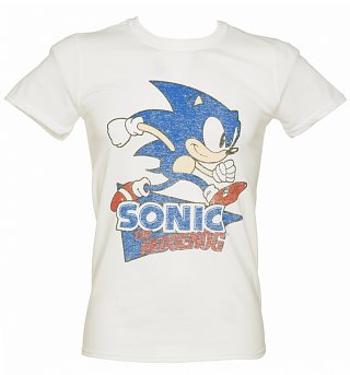 Men's Sonic The Hedgehog Retro Logo T-Shirt Men's Sonic The Hedgehog Retro Logo T-Shirt
