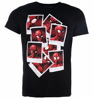 Men's Spider-Man Polaroids T-Shirt Men's Spider-Man Polaroids T-Shirt