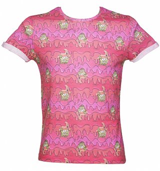 Men's SpongeBob SquarePants And Patrick Sublimation Print T-Shirt Men's SpongeBob SquarePants And Patrick Sublimation Print T-Shirt