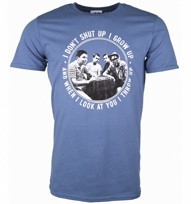 Men's Stand By Me Throw Up Indigo Blue T-Shirt Men's Stand By Me Throw Up Indigo Blue T-Shirt