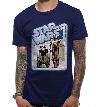 Men's Star Wars Droids C-3PO & R2-D2 T-Shirt Men's Star Wars Droids C-3PO & R2-D2 T-Shirt