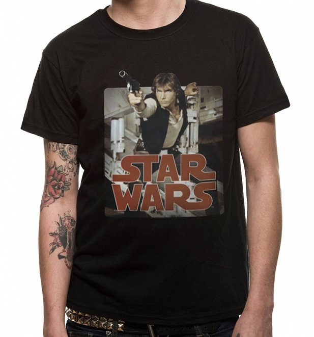 Men's Star Wars Retro Han Solo T-Shirt Men's Star Wars Retro Han Solo T-Shirt