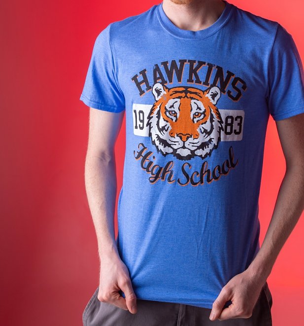 Men's Stranger Things Inspired Hawkins High School Heather ...