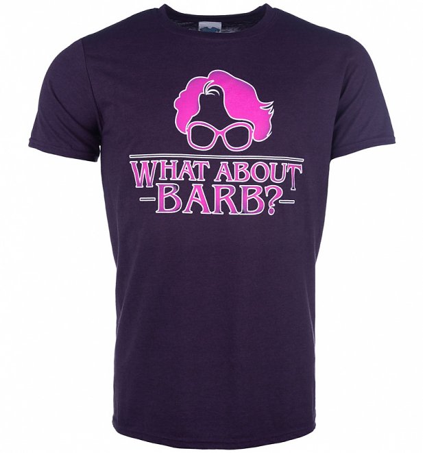 Men's Stranger Things Inspired What About Barb Blackberry T-Shirt Men's Stranger Things Inspired What About Barb Blackberry T-Shirt