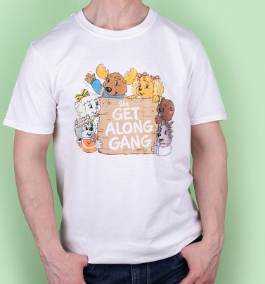 Men's The Get Along Gang Retro Logo White T-Shirt Men's The Get Along Gang Retro Logo White T-Shirt