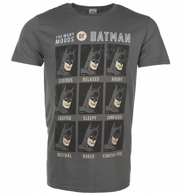 Men's The Many Moods of Batman T-Shirt Men's The Many Moods of Batman T-Shirt