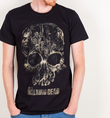 Men's The Walking Dead Skull T-Shirt Men's The Walking Dead Skull T-Shirt
