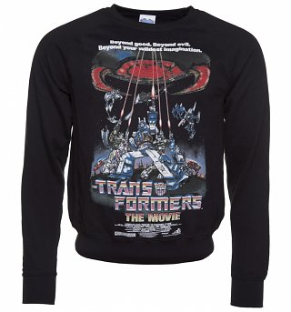 Men's Transformers Retro Movie Poster Sweater Men's Transformers Retro Movie Poster Sweater