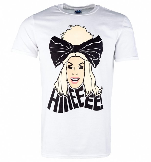 Men's White RuPaul's Drag Race Alaska Hiiieeee! T-Shirt Men's White RuPaul's Drag Race Alaska Hiiieeee! T-Shirt