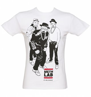 Men's White Methlab T-Shirt from Chunk Men's White Methlab T-Shirt from Chunk