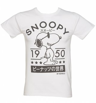 Men's White Snoopy Oriental 1950 T-Shirt Men's White Snoopy Oriental 1950 T-Shirt