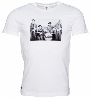 Men's White The Baddies James Bond T-Shirt from Chunk Men's White The Baddies James Bond T-Shirt from Chunk