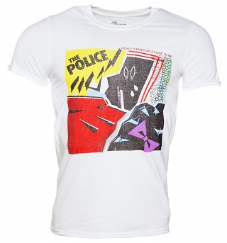 Men's White The Police Don't Stand So Close To Me T-Shirt Men's White The Police Don't Stand So Close To Me T-Shirt
