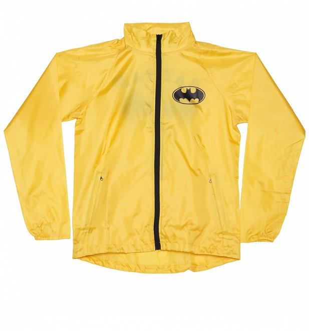Men's Yellow DC Comics Batman Windbreaker Jacket Men's Yellow DC Comics Batman Windbreaker Jacket