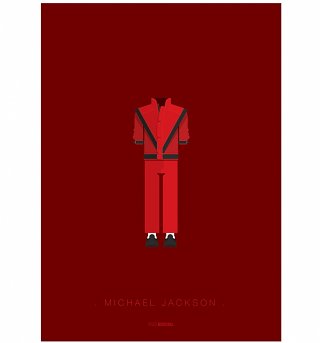Michael Jackson Outfit 11" x 14" Art Print Michael Jackson Outfit 11" x 14" Art Print