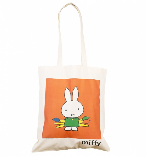 Miffy Artist Canvas Tote Bag Miffy Artist Canvas Tote Bag