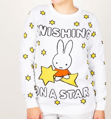 Miffy Wishing On A Star Knitted Jumper Miffy Wishing On A Star Knitted Jumper