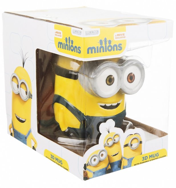 Minions 3D Bob Mug With Scented Charm Minions 3D Bob Mug With Scented Charm