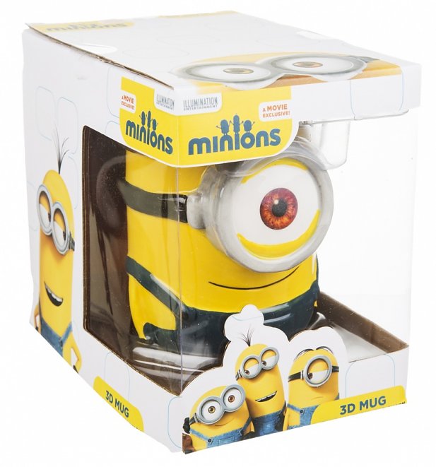 Minions 3D Stuart Mug With Scented Charm Minions 3D Stuart Mug With Scented Charm