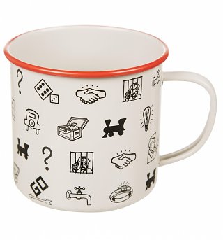Monopoly Repeat Print Enamel Mug Monopoly Repeat Print Enamel Mug