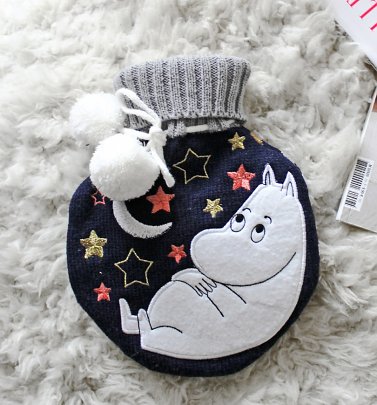 Moomin Moon Round Hot Water Bottle from House of Disaster Moomin Moon Round Hot Water Bottle from House of Disaster