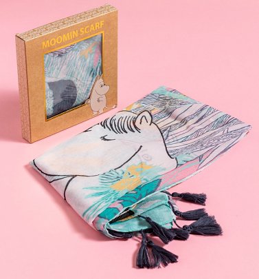 Moomin Pastel Scene Lightweight Scarf Moomin Pastel Scene Lightweight Scarf