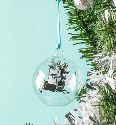 Moomin Reindeer Ride Christmas Bauble Moomin Reindeer Ride Christmas Bauble
