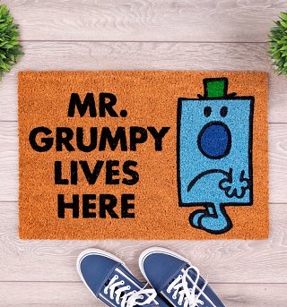 Mr Men Mr Grumpy Lives Here Door Mat Mr Men Mr Grumpy Lives Here Door Mat