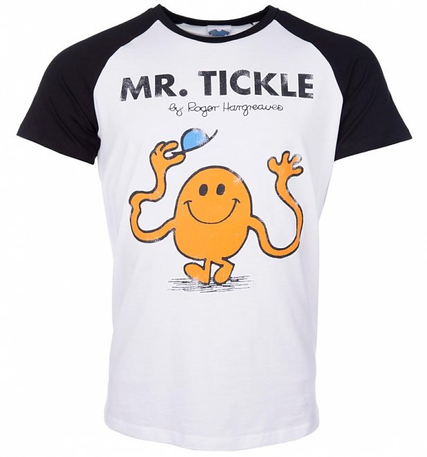 Mr Men Mr Tickle Short Sleeve Baseball T-Shirt Mr Men Mr Tickle Short Sleeve Baseball T-Shirt