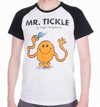 Mr Men Mr Tickle Short Sleeve Baseball T-Shirt Mr Men Mr Tickle Short Sleeve Baseball T-Shirt