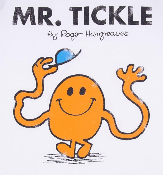 Mr Men Mr Tickle Short Sleeve Baseball T-Shirt Mr Men Mr Tickle Short Sleeve Baseball T-Shirt