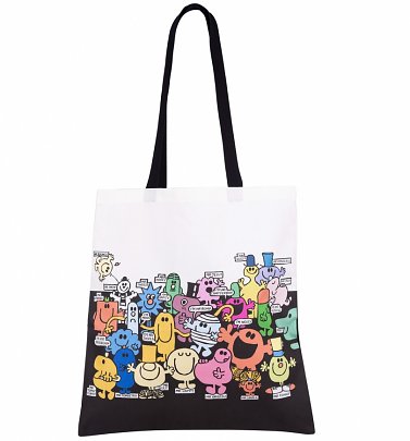 Mr Men Edge To Edge Print Premium Tote Bag Mr Men Edge To Edge Print Premium Tote Bag