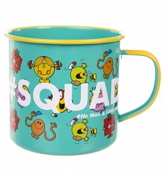 Mr Men And Little Miss Squad Enamel Mug Mr Men And Little Miss Squad Enamel Mug