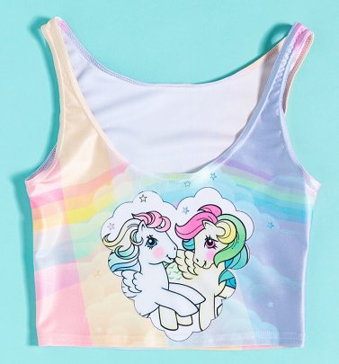 My Little Pony Heart Rainbow Crop Top from Wild Bangarang My Little Pony Heart Rainbow Crop Top from Wild Bangarang
