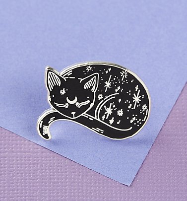 Punky Pins Mystische Katze Emaille Pin Anstecknadel Punky Pins Mystische Katze Emaille Pin Anstecknadel