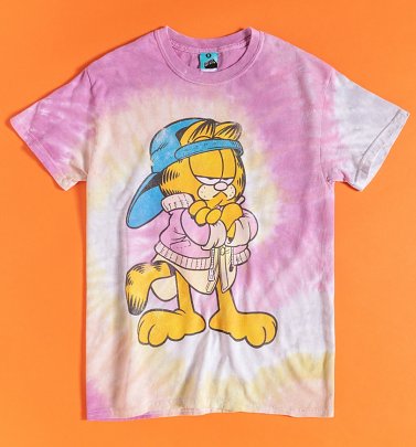 Nineties Garfield Tie Dye T-Shirt