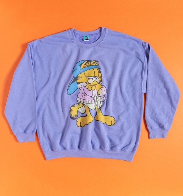 Nineties Garfield Violet Sweater Nineties Garfield Violet Sweater
