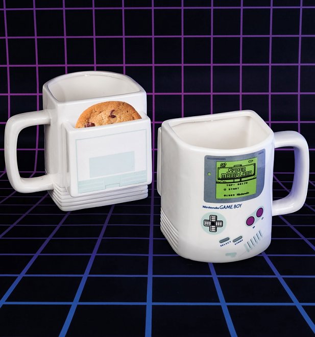 Nintendo Game Boy Mug With Biscuit Holder Nintendo Game Boy Mug With Biscuit Holder