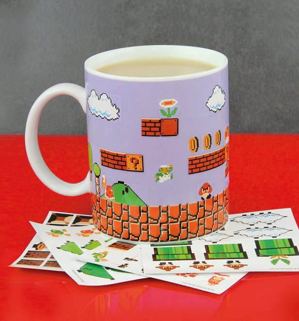 Nintendo Super Mario Brothers Build A Level Mug